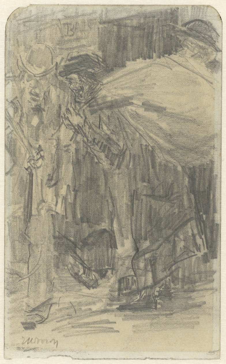 Londense straattypen door Jan Toorop