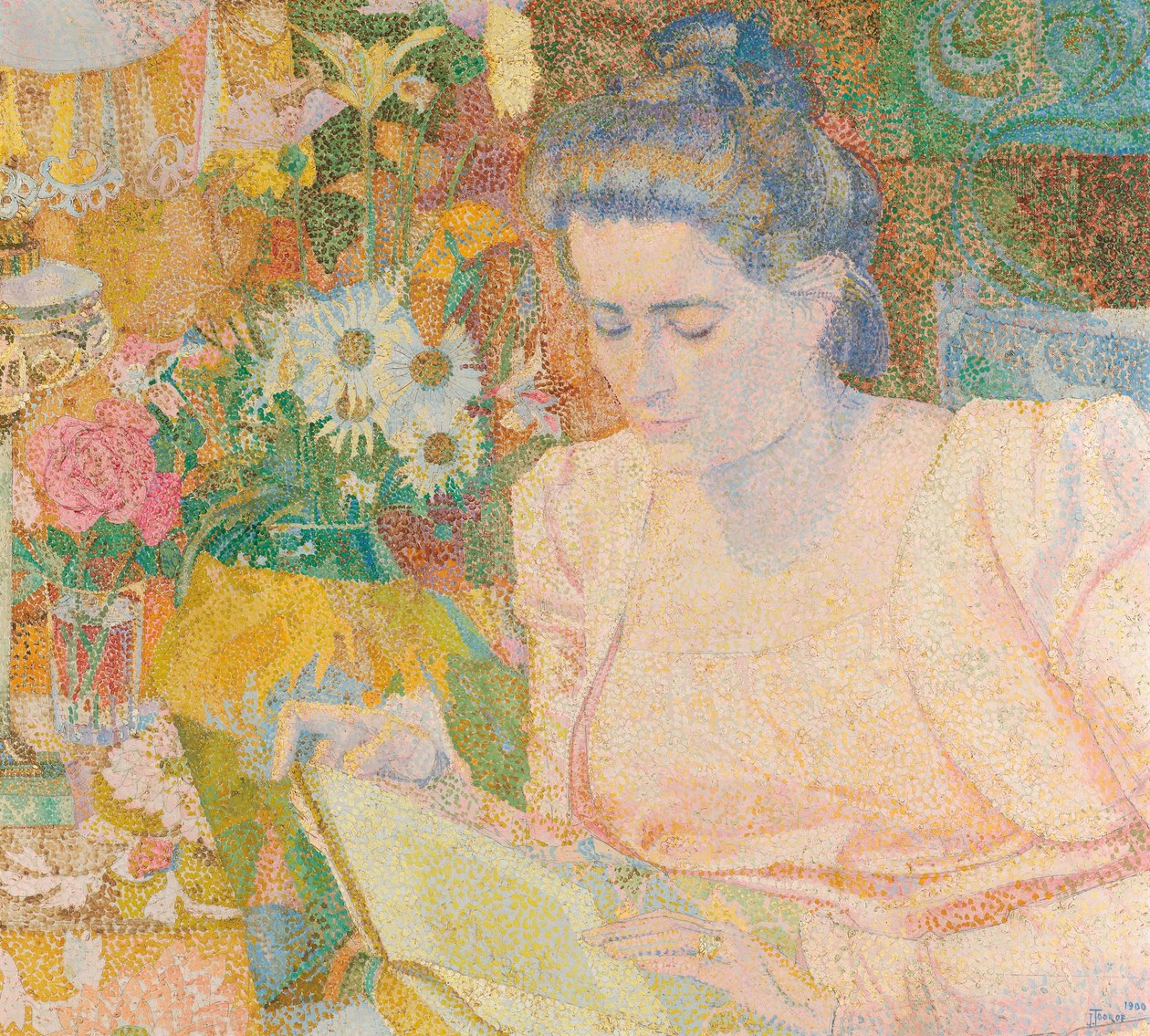 Portret van mevrouw Marie Jeannette de Lange door Jan Toorop