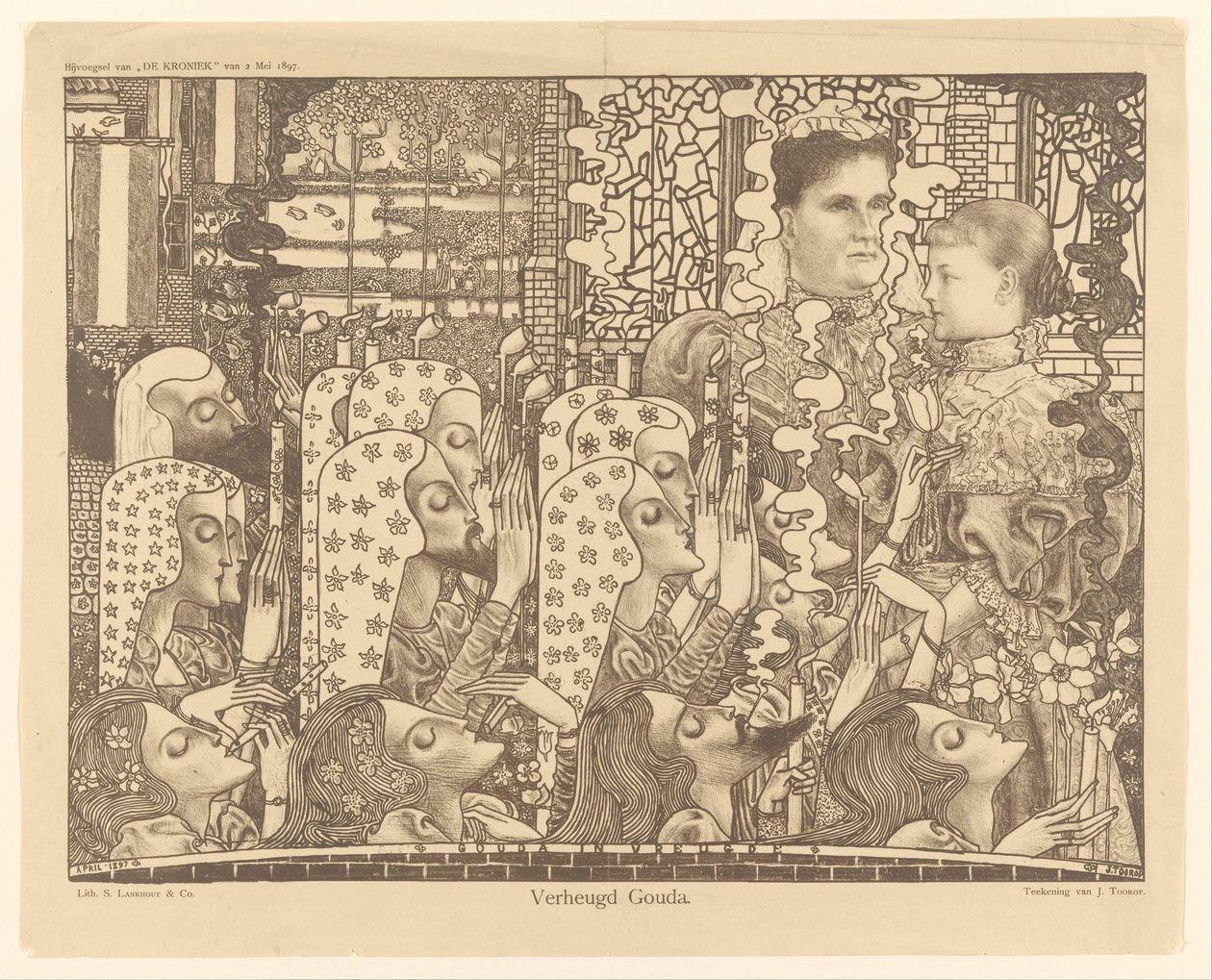 Verheugd Gouda door Jan Toorop
