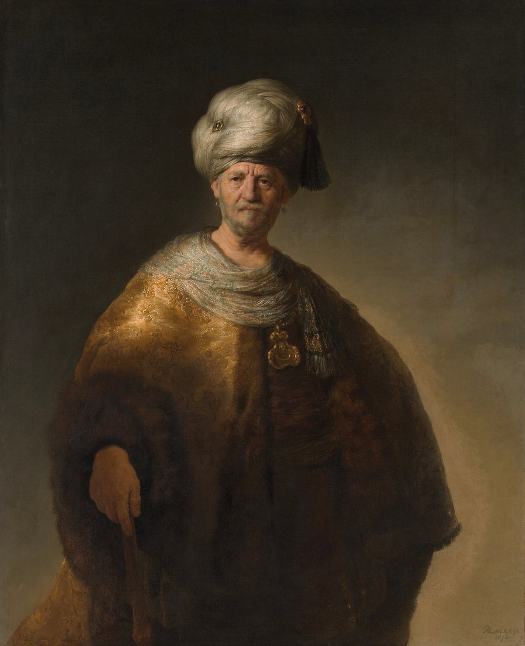 De Oosterse Edelman ook bekend als De Slavische Edelman door Johannes Vermeer