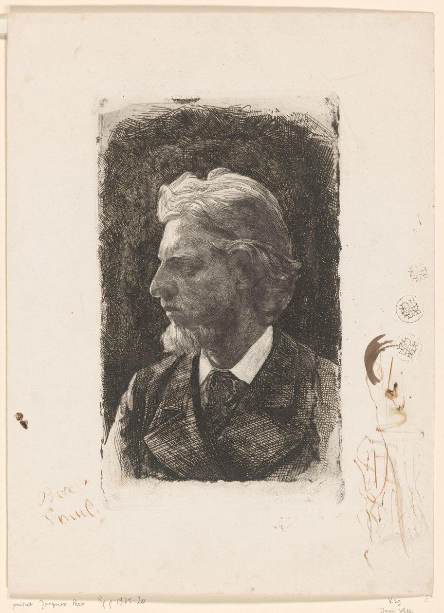 Portret van Jacques Perk door Jan Veth