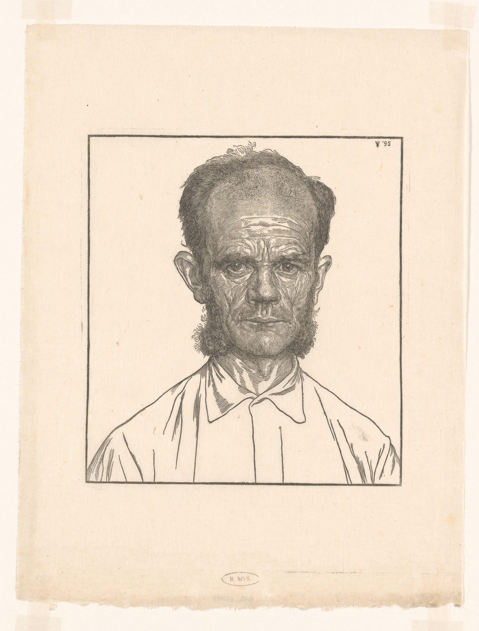 Portret van Louw de tuinman door Jan Veth