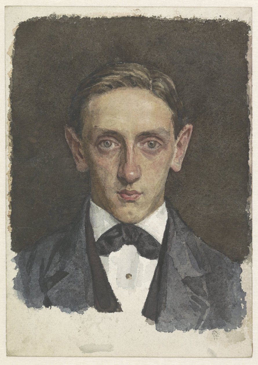Portret van een jongeman door Jan Veth