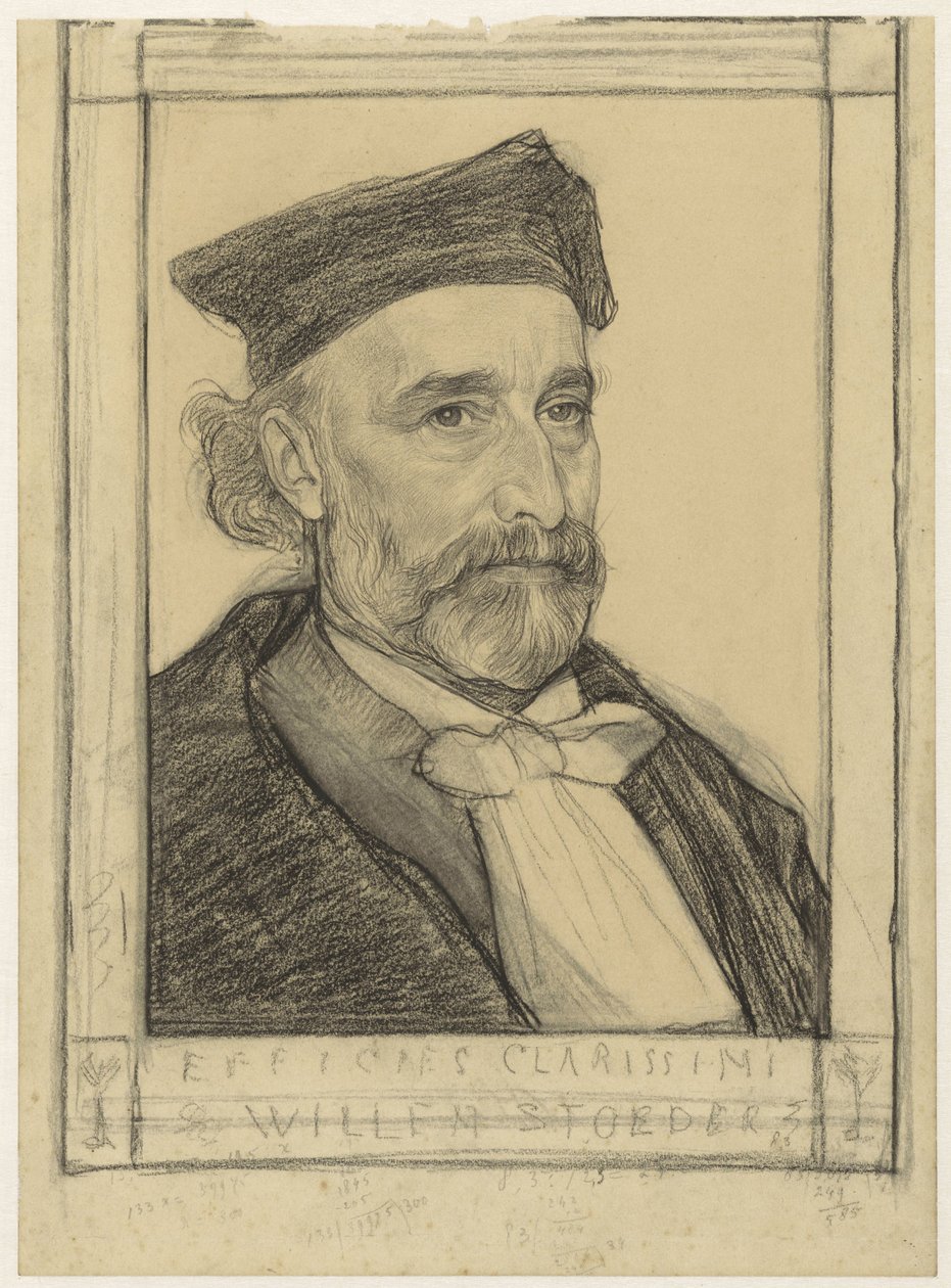 Portret van prof. dr. Willem Stoeder door Jan Veth