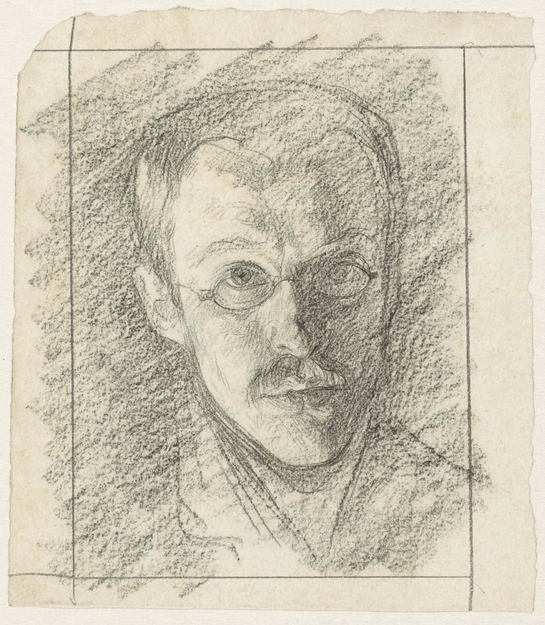 Zelfportret van Jan Veth door Jan Veth