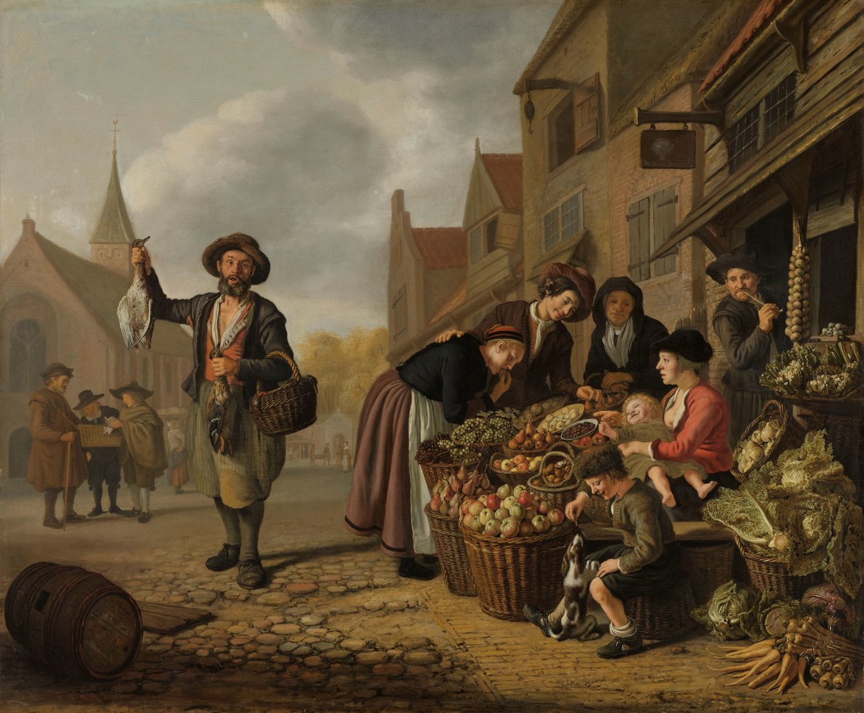 De groentewinkel De Buyskool door Jan Victors
