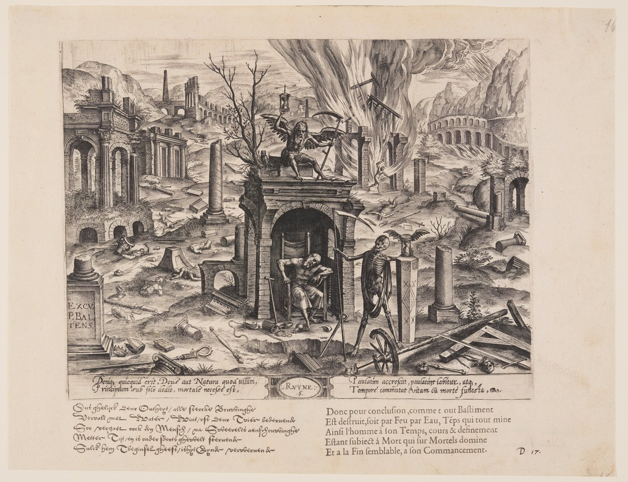 Ruyne, uit Theatrum Vitae Humanae (De tijdperken van de mens) door Jan Wierix