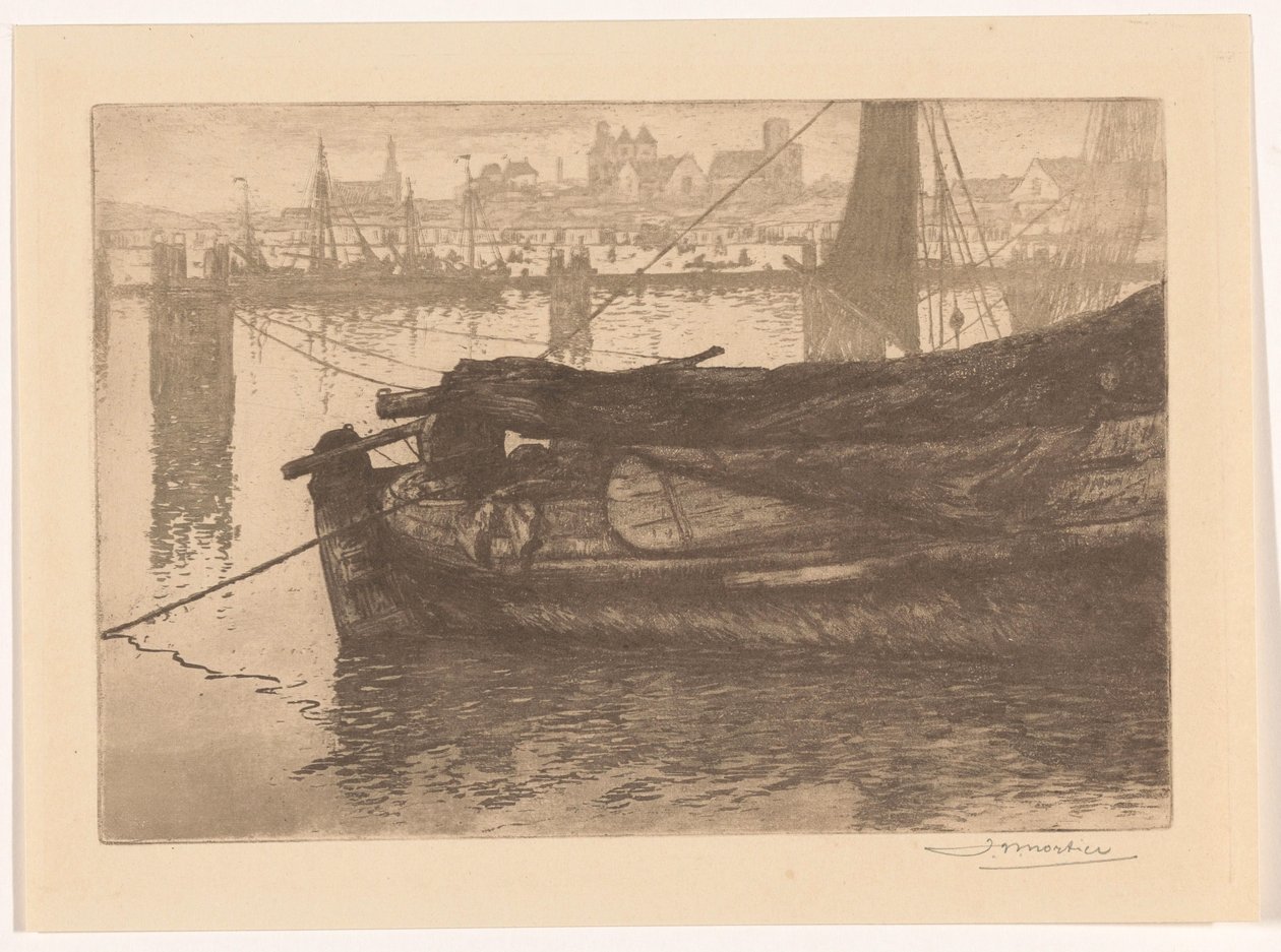 Haven van Scheveningen door Jan Willem Nortier (signed by artist)