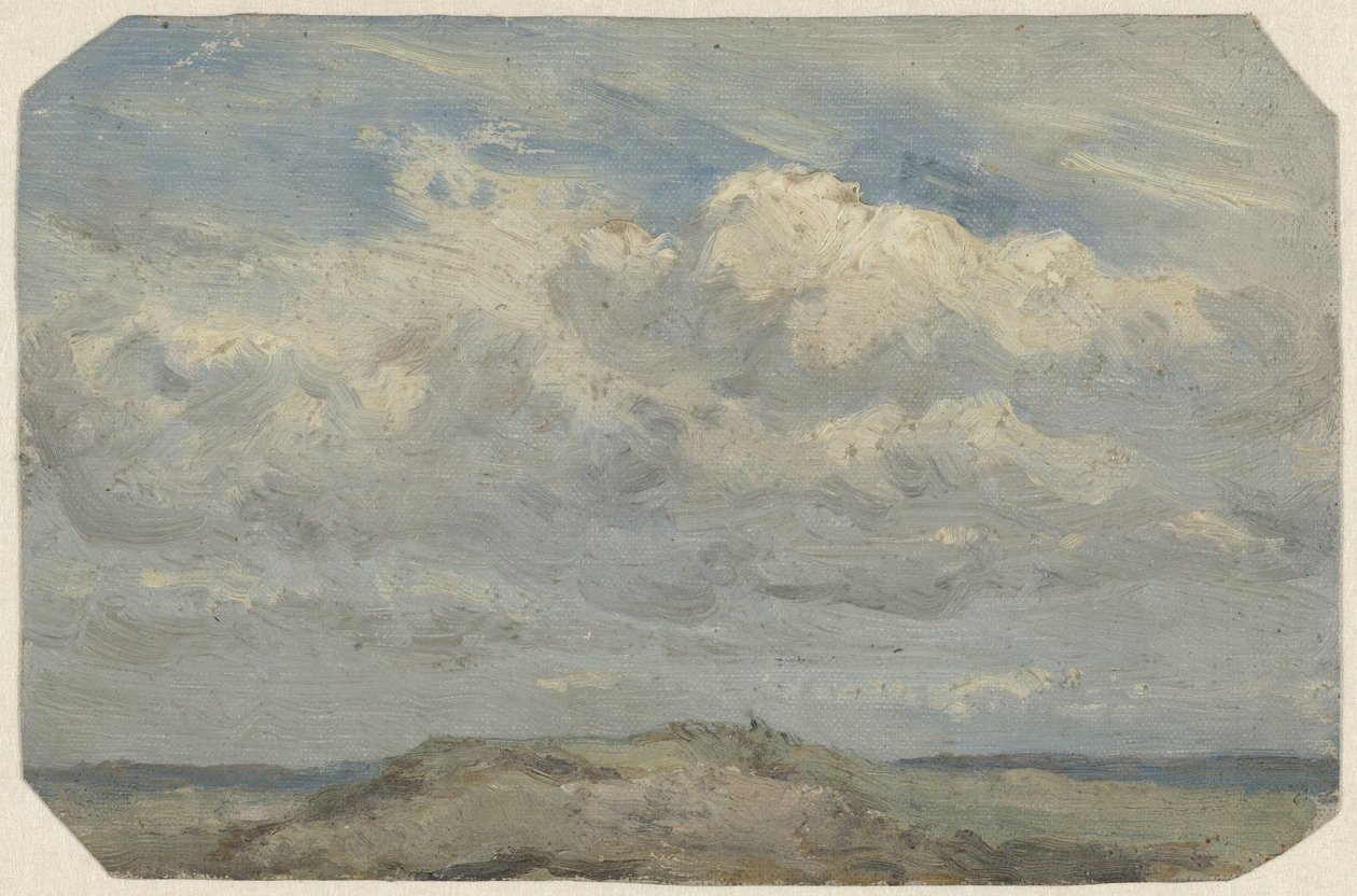 Duin met op de achtergrond de zee door Jan Willem van Borselen