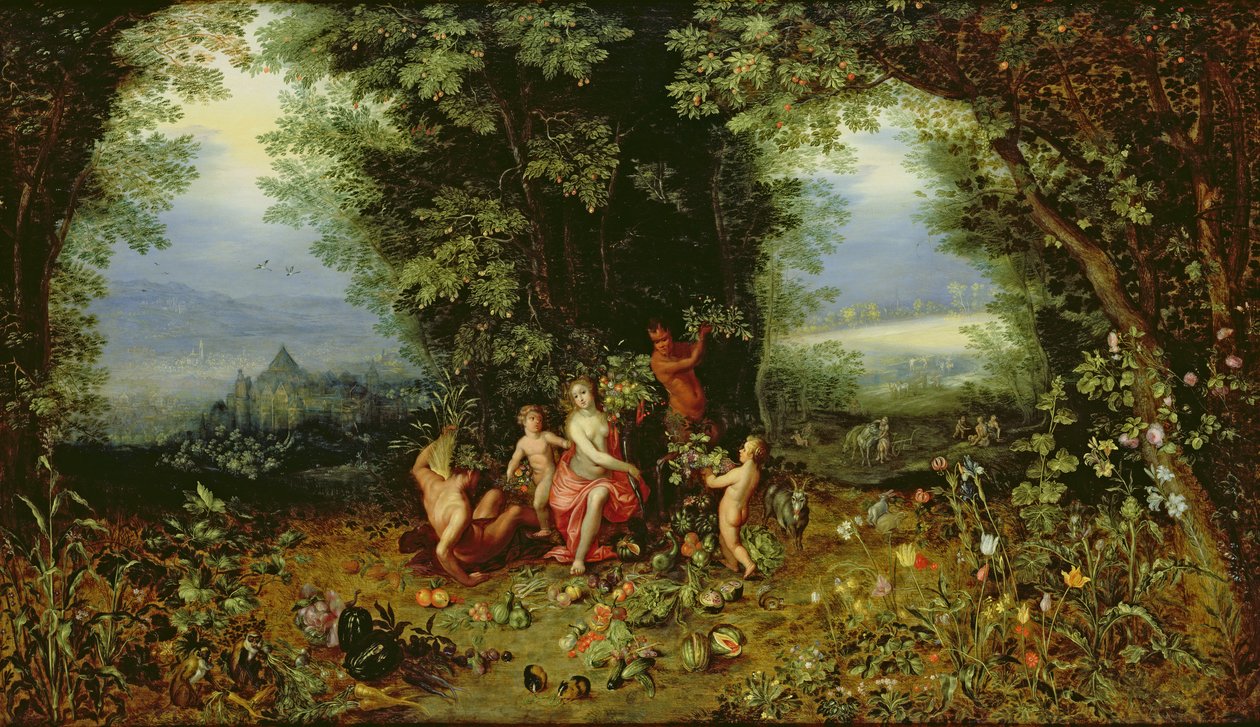 Allegorie van de Aarde door Jan and Balen, Hendrik van Brueghel