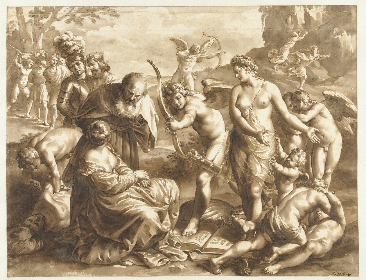 Allegorie op de macht van Venus door Jan de Bisschop