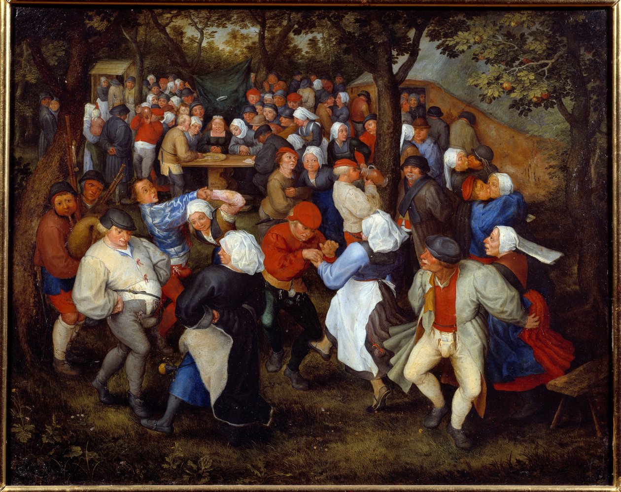 Het rozenfeest of de bruiloftsdans door Jan the Elder Brueghel