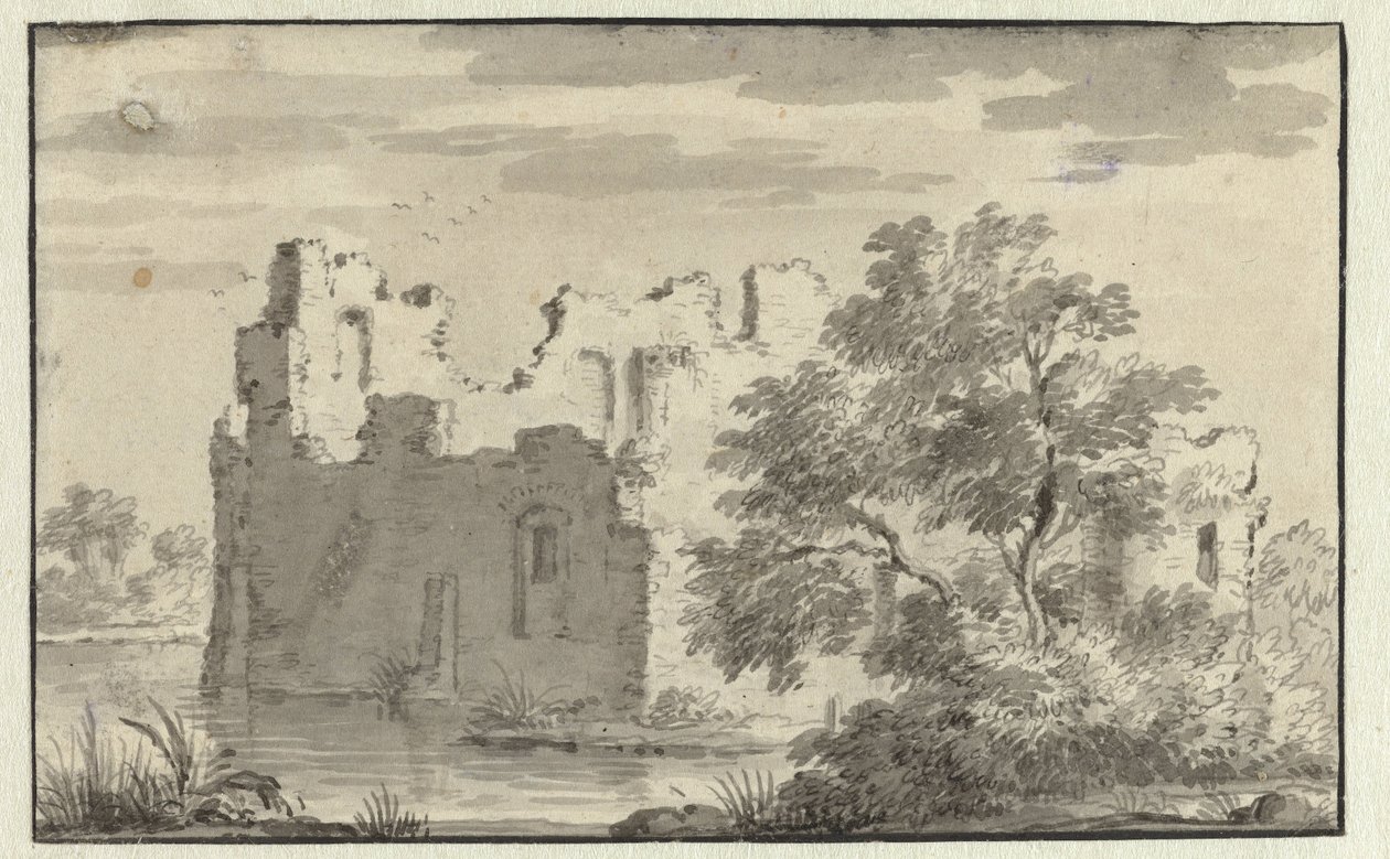 Ruïne van Huis te Foreest of Oosterwijk door Jan van Aken (attributed to)