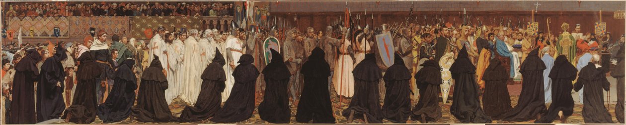 De begrafenis van Karel de Goede, in Brugge, op 22 april 1127 door Jan van Beers