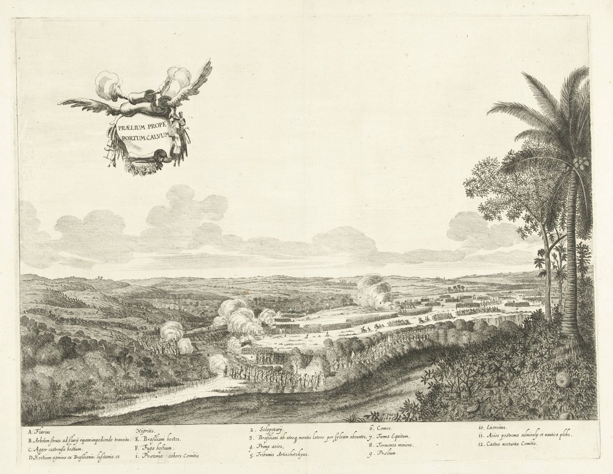 Gevechten bij Porto Calvo, 1637 door Jan van Brosterhuyzen