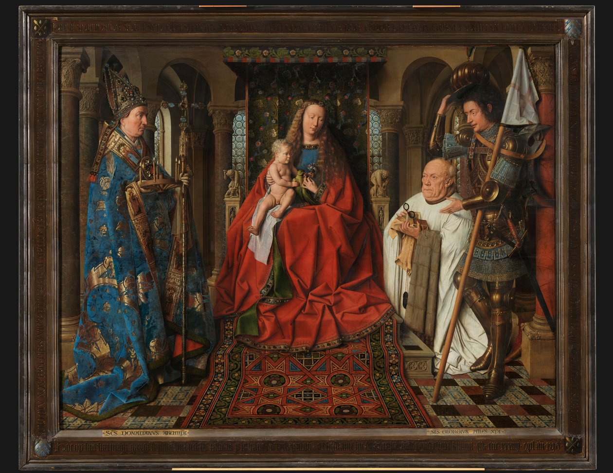 Madonna met kanunnik Joris van der Paele door Jan van Eyck
