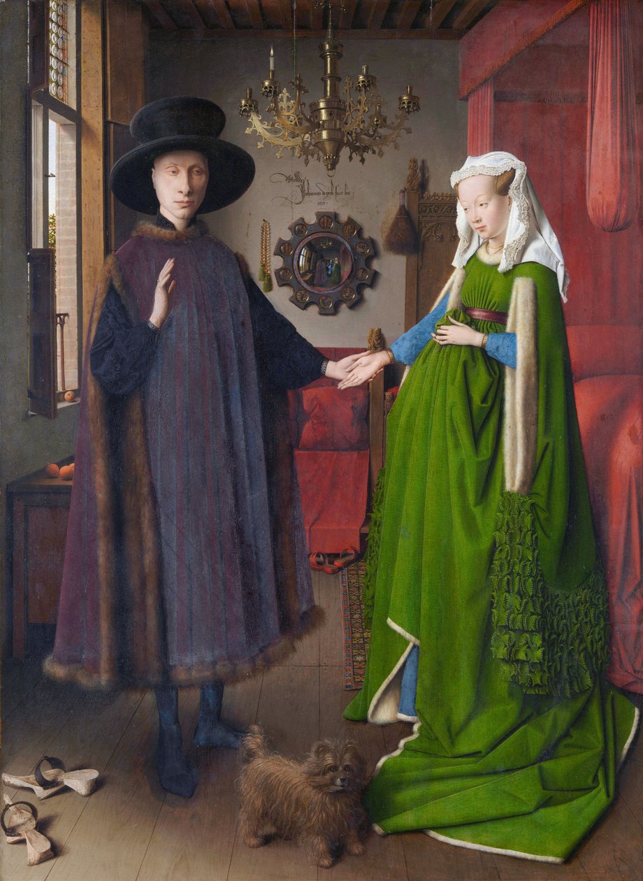 Het Arnolfini portret door Jan van Eyck