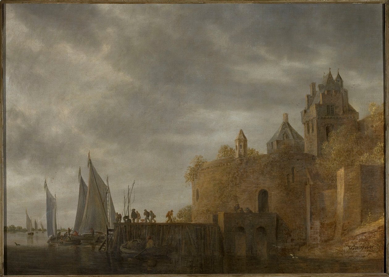 Haven door Jan van Goyen