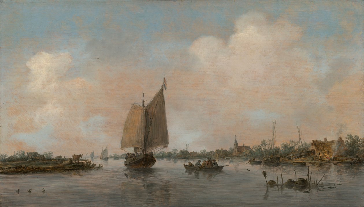 Riverview door Jan van Goyen