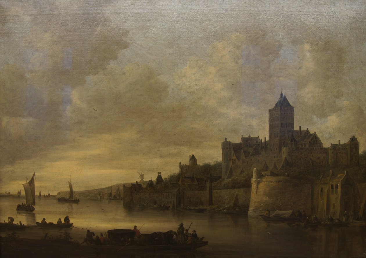 The Valkhof in Nijmegen door Jan van Goyen