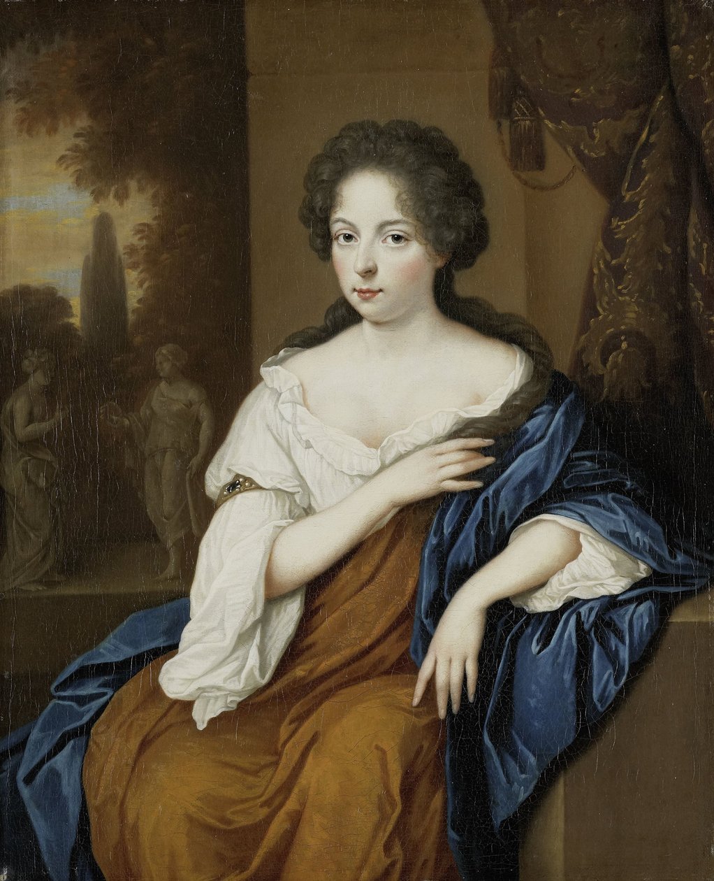 Portret van een vrouw door Jan van Haensbergen (attributed to)
