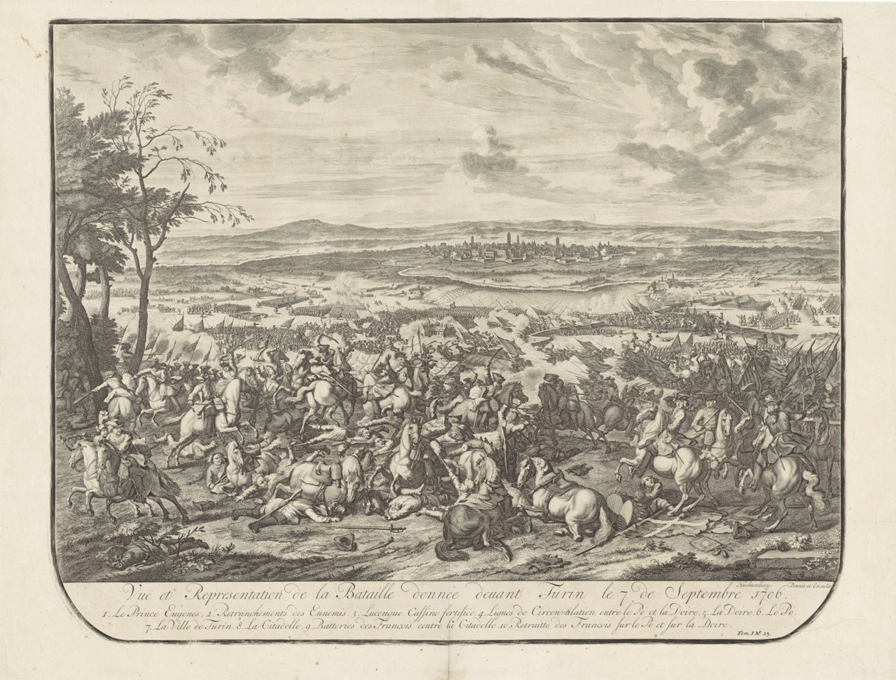 Ontzet van Turijn, 1706 door Jan van Huchtenburg