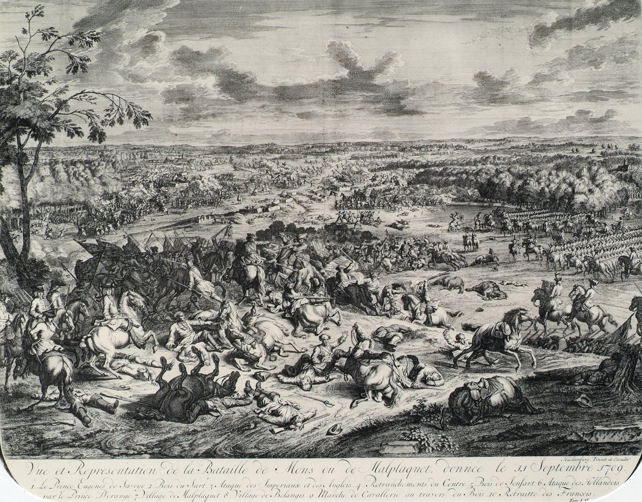 De slag bij Malplaquet op 11 september 1709 door Jan van Huchtenburgh