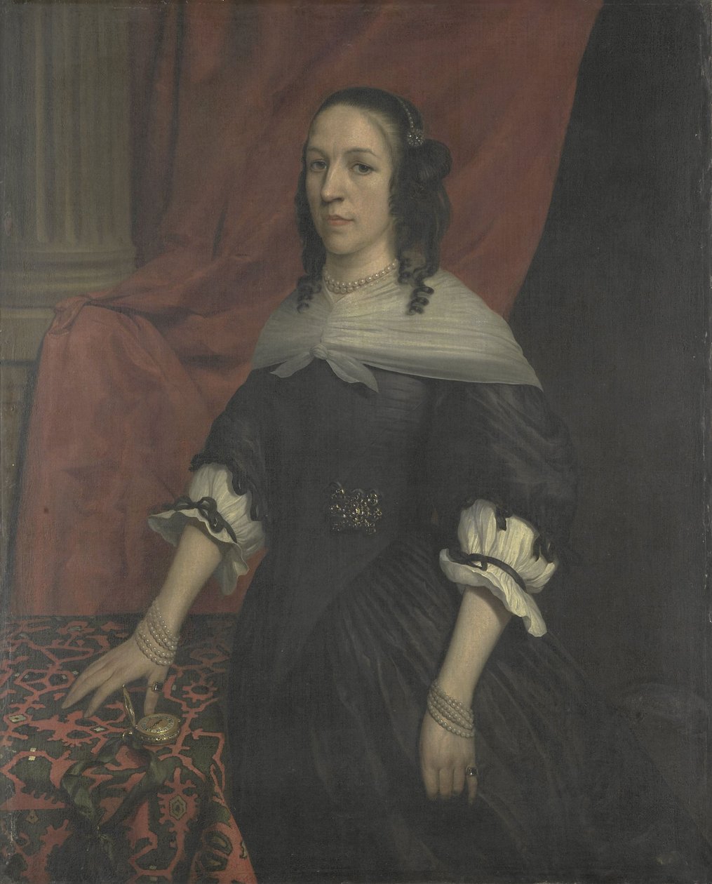 Portret van een vrouw door Jan van Rossum