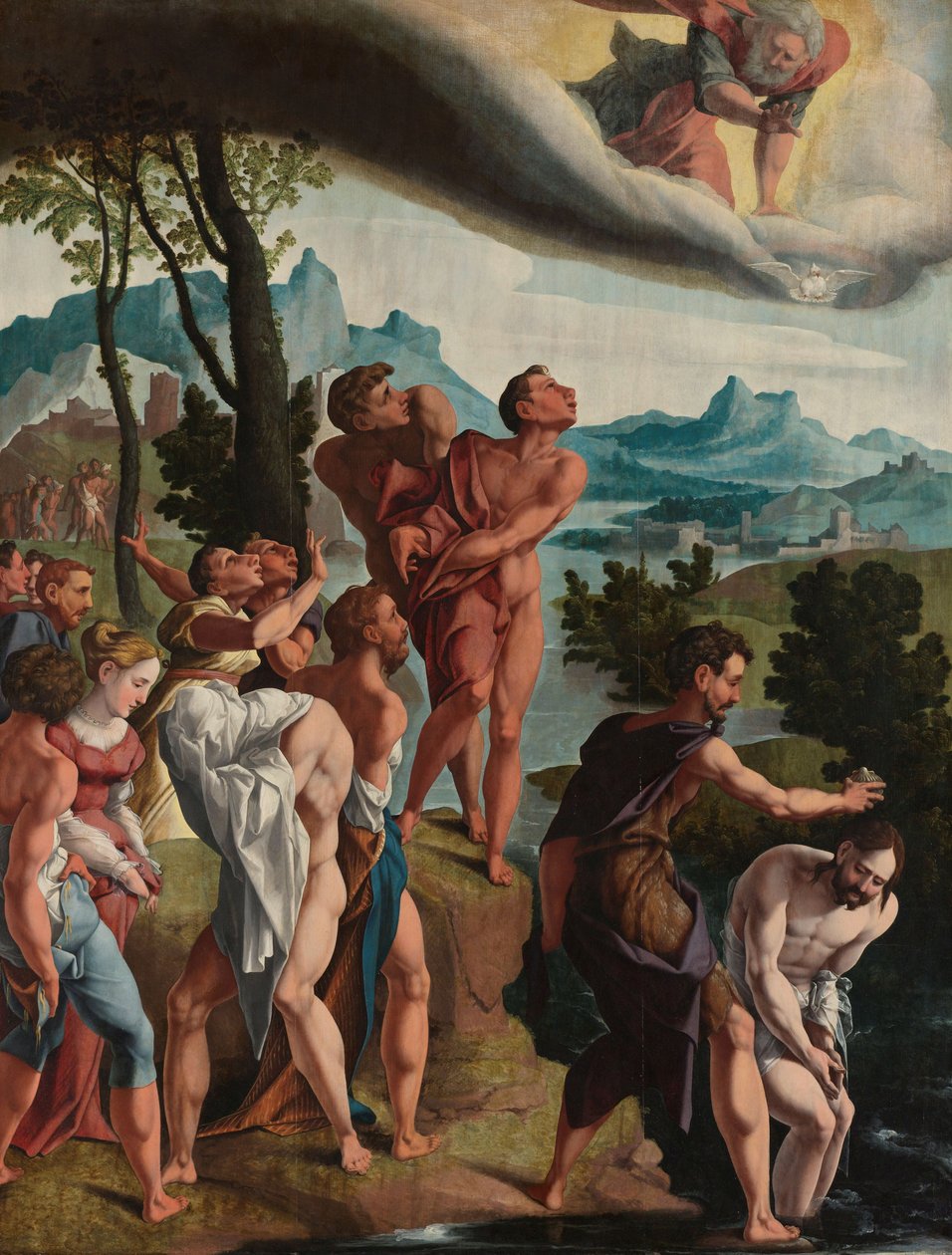 De doop van Christus door Jan van Scorel