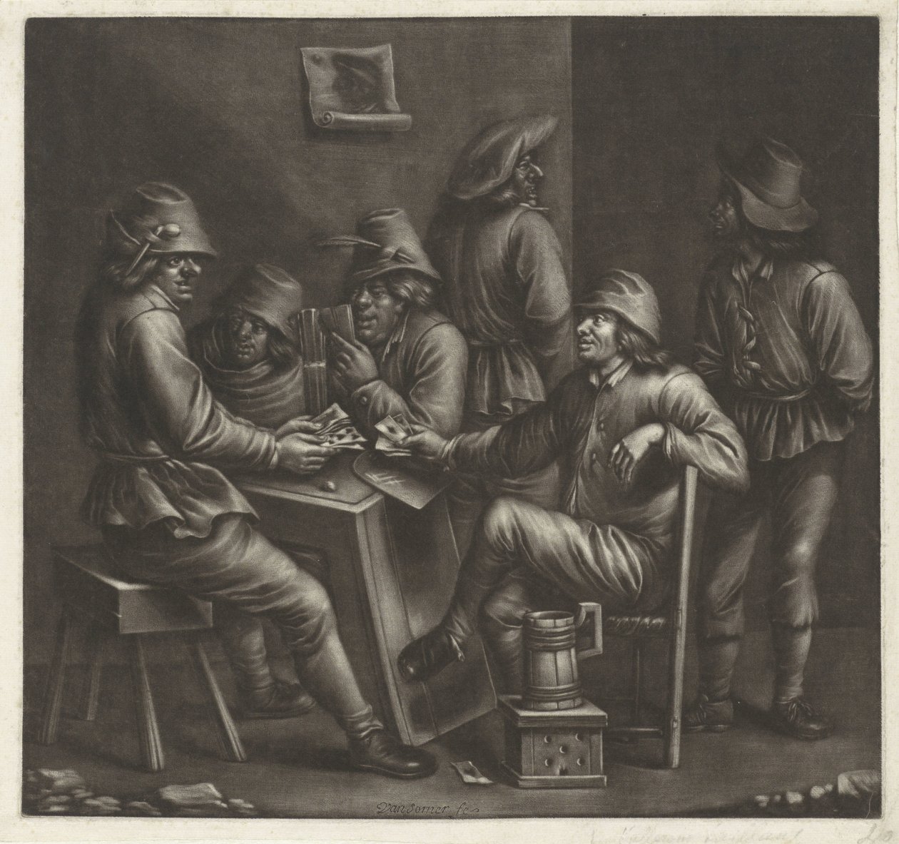 Kaartspelers door Jan van Somer