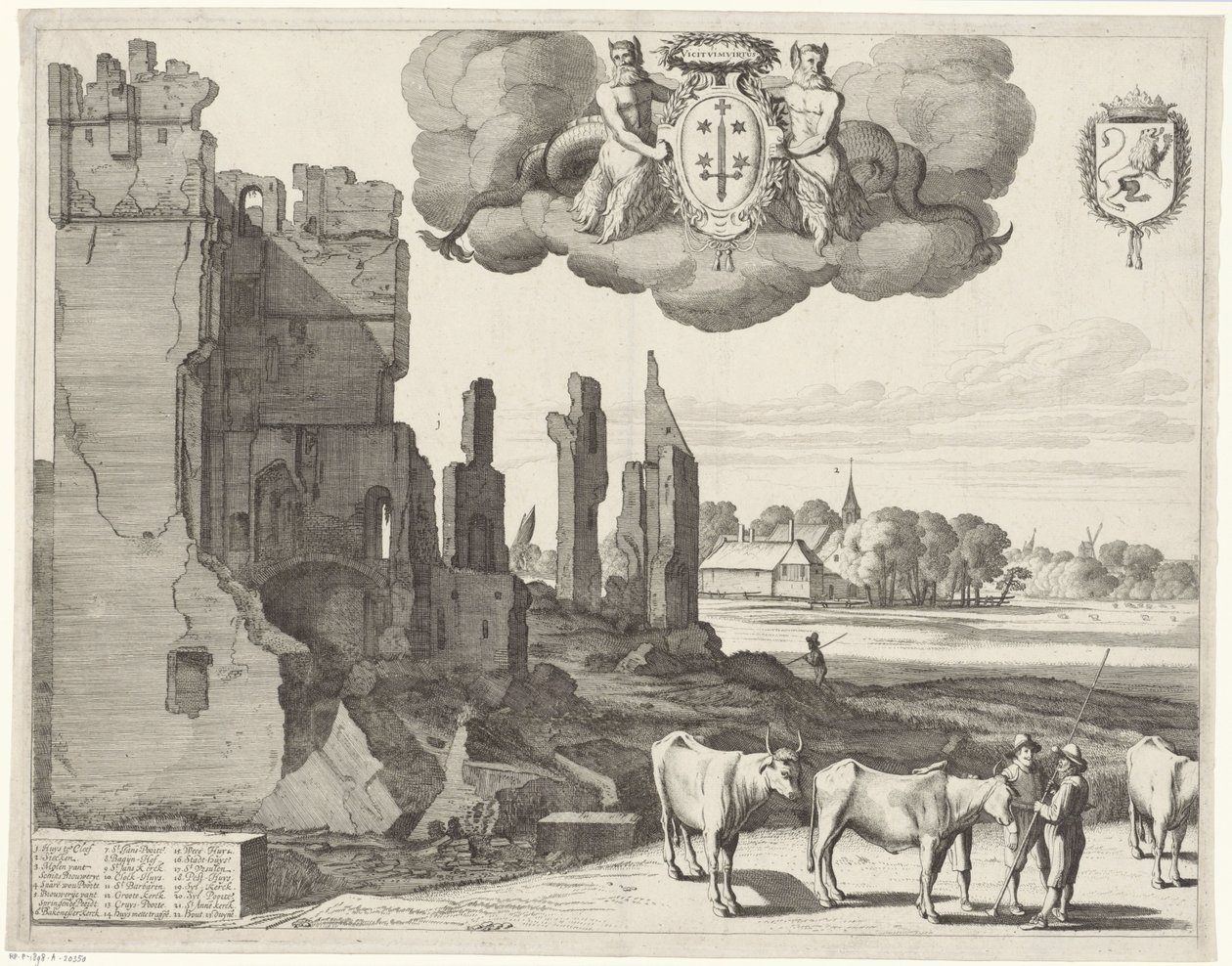 Gezicht op Haarlem (linkerblad) door Jan van de Velde (II)