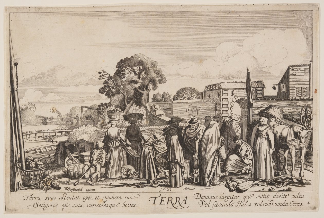 Aarde, uit De vier elementen door Jan van de Velde II