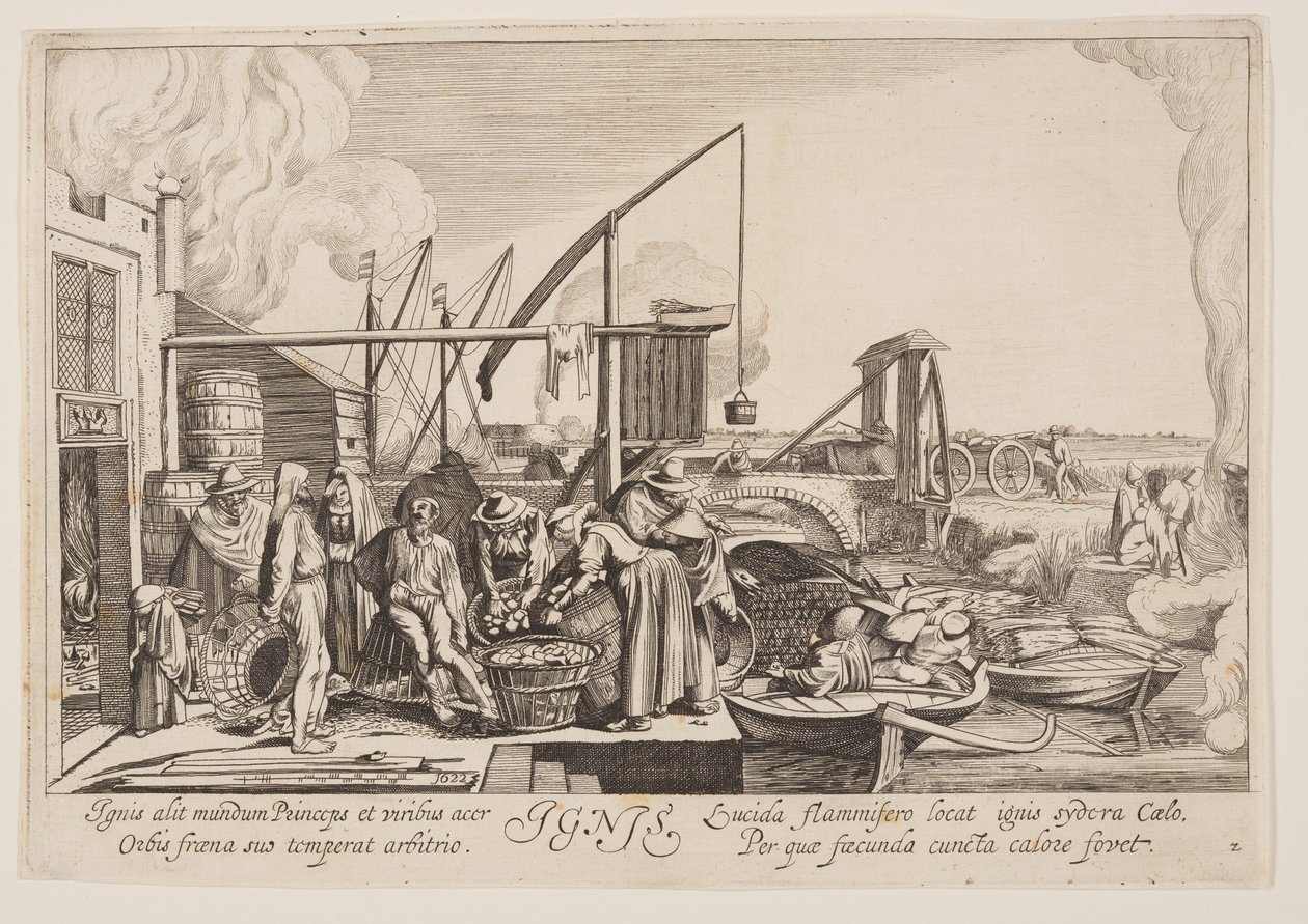 Vuur, uit De vier elementen door Jan van de Velde II