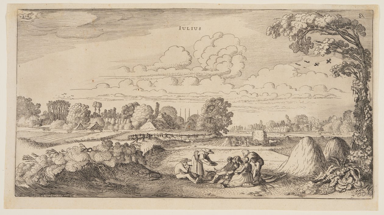 Juli, uit De twaalf maanden van het jaar door Jan van de Velde II