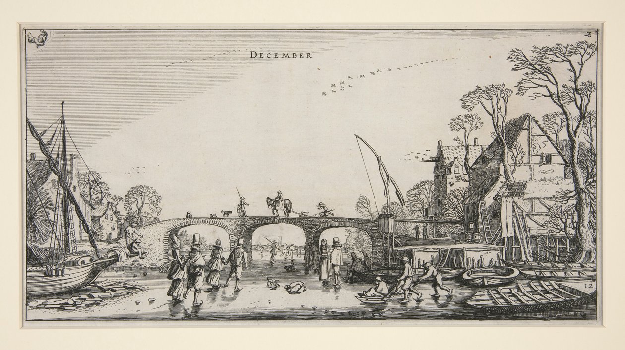 De Maanden, set van twaalf door Jan van de Velde II