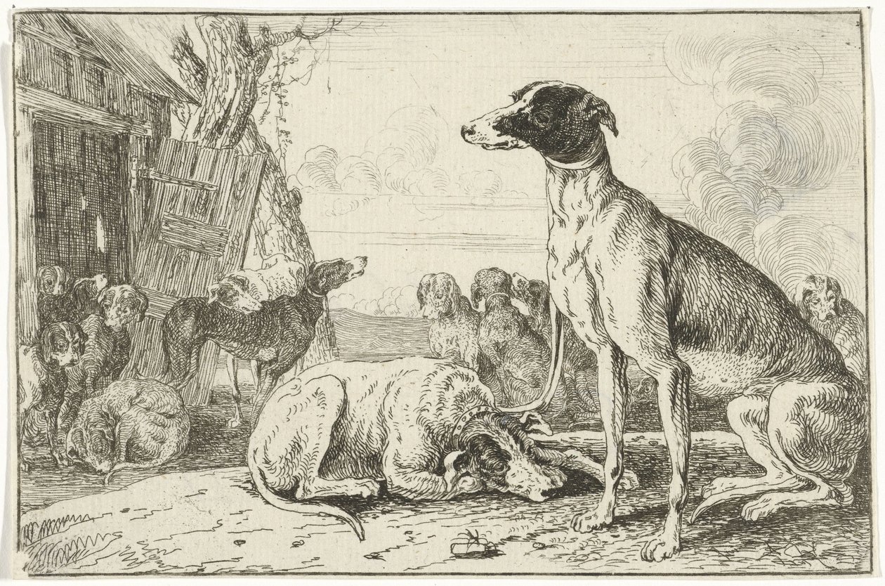 Hondenkennel door Jan van den Hecke