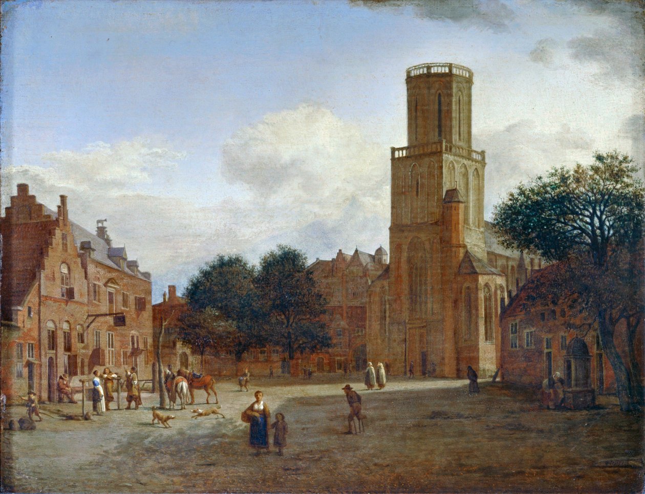 St. Aldegonde kerk in Emmerich - ... door Jan van der (manner of) Heyden