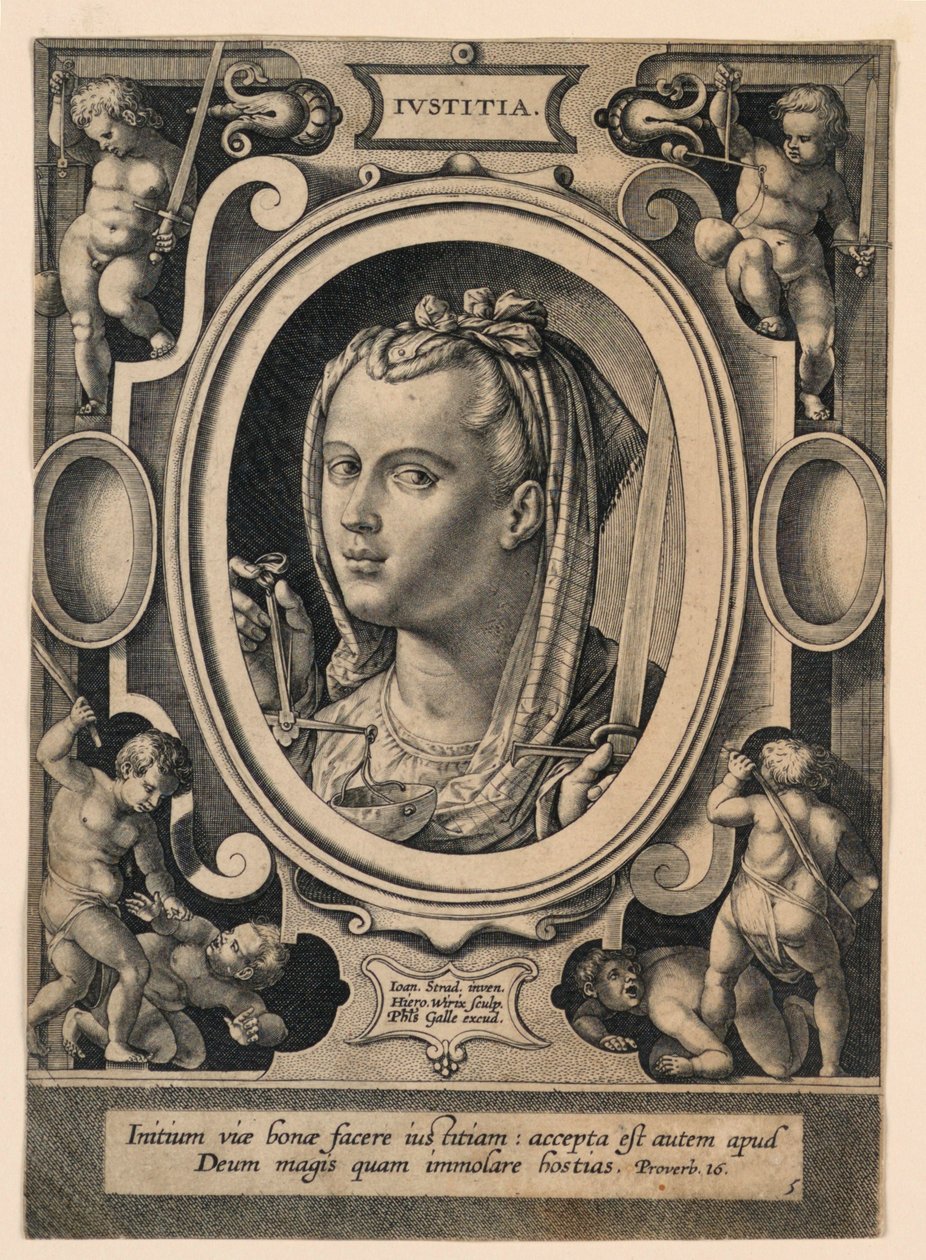 Gerechtigheid (Iustitia), plaat 5 uit de 