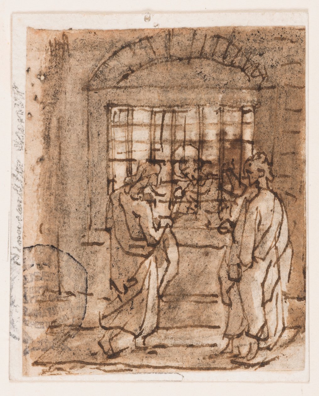 St. Peter in de gevangenis door Jan van der Straet, called Stradanus