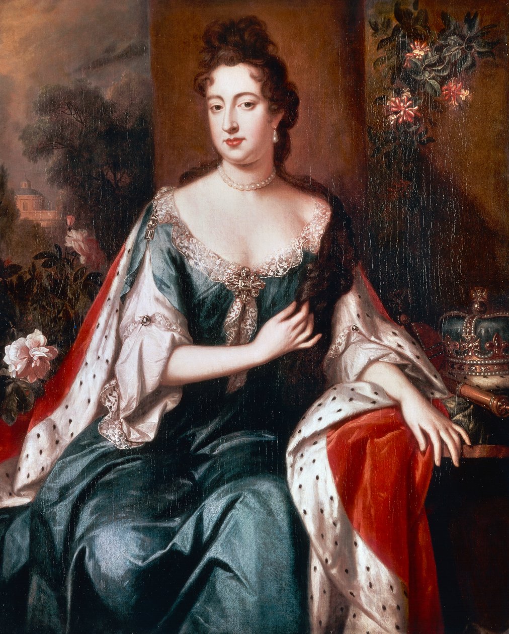 Koningin Mary II, ca. 1692-94 (olie op doek) door Jan van der Vaardt