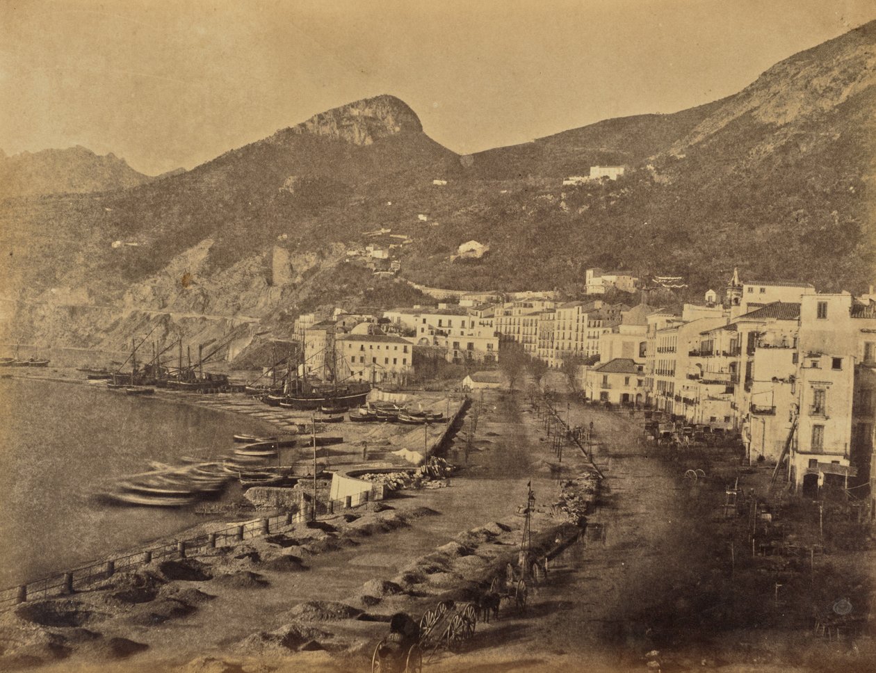 Salerno vanuit het raam van het hotel door Jane Martha St. John
