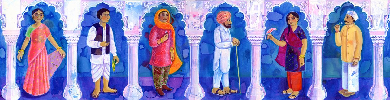 Traditionele Indiase kleding door Jane Tattersfield