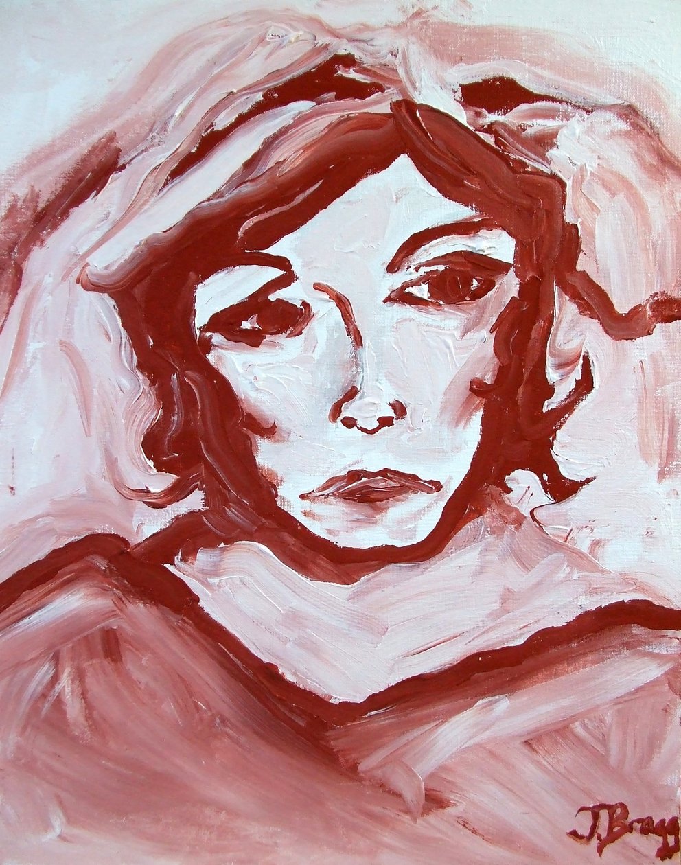 Juffrouw Havisham, c.2000 (acryl op doek) door Janel Bragg