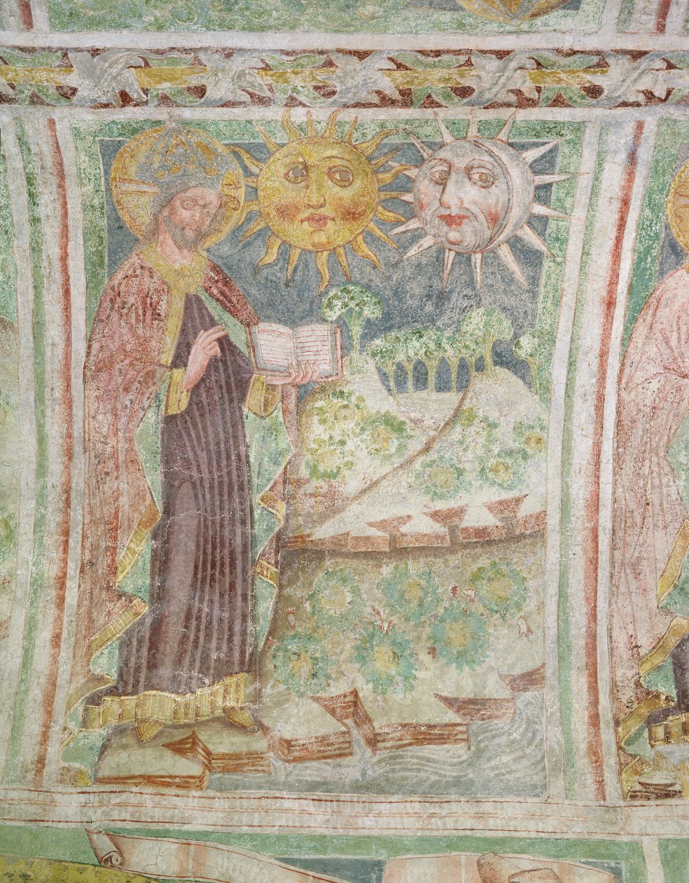 De Schepping van de Zon, Maan en Sterren, 1490 door Janez Kastav