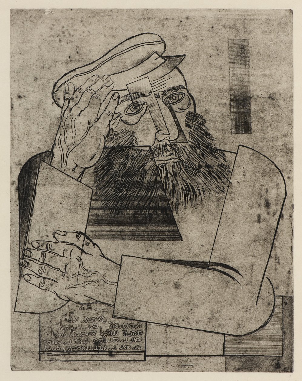Ein Jude, ca.1926 (ets) door Jankel Adler