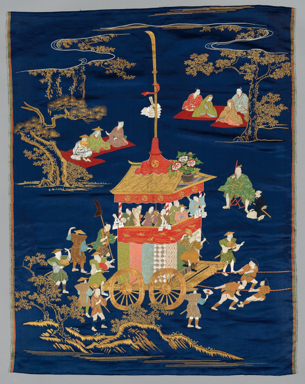 Geborduurde Fukusa door Japan, late 19th early 20th century