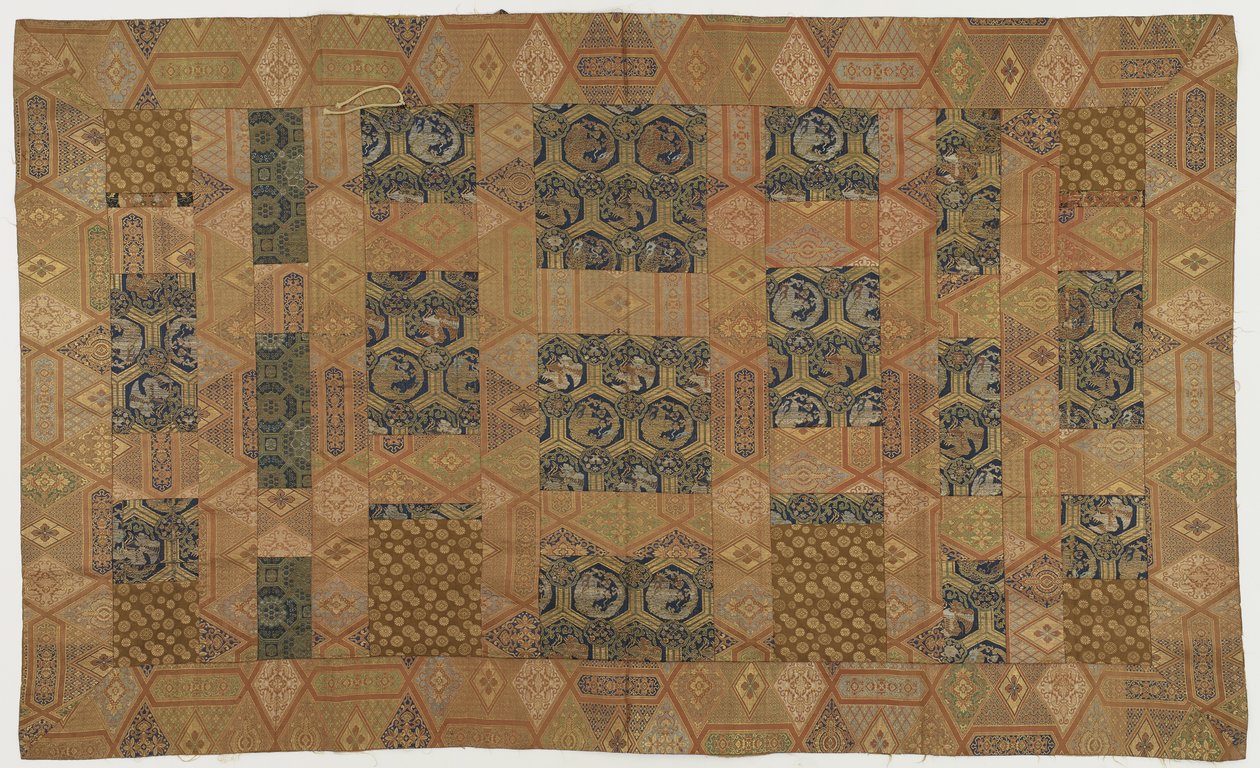 Een boeddhistische monnikspij, gerepareerd; kesa, Edo-periode, 1615-1868 door Japanese School