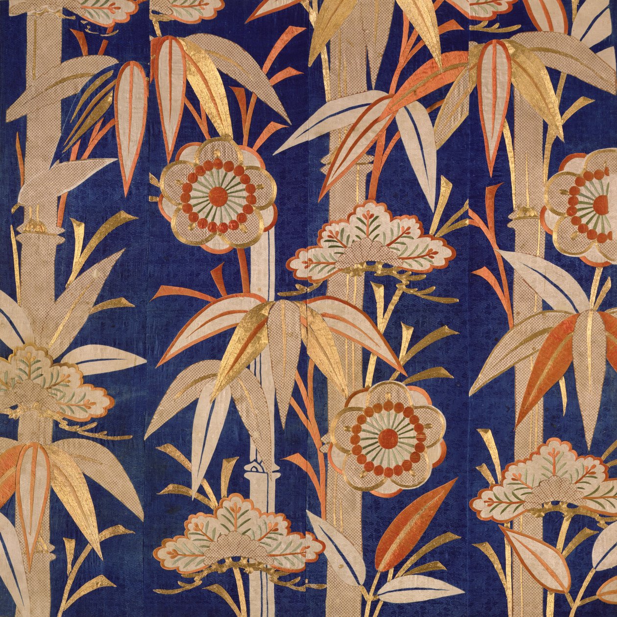 Boeddhistische tempelaltaardoek, Edo-periode (1600-1868) 1805 door Japanese School