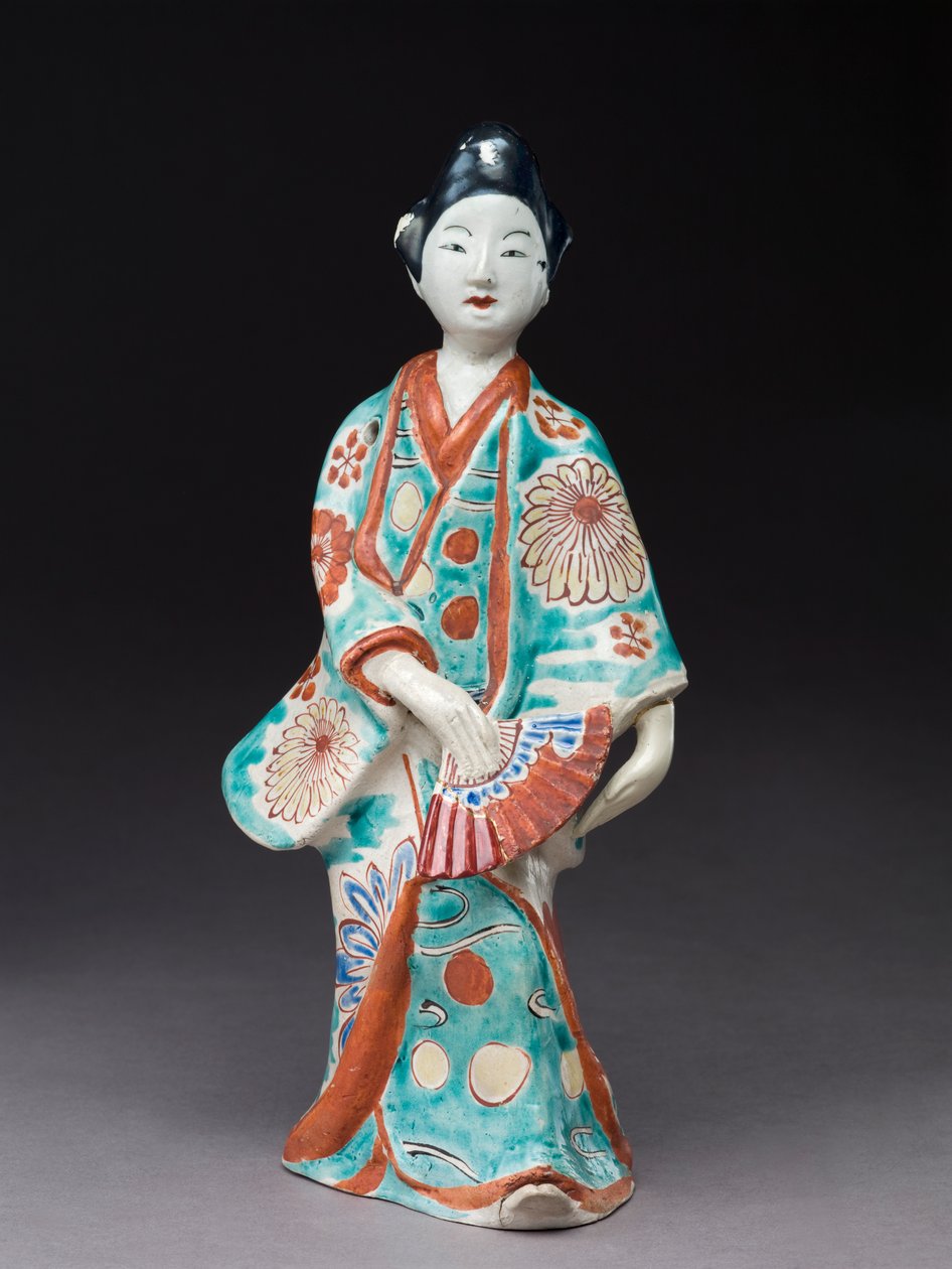 Beeld van een dansende vrouw, Japans, waarschijnlijk 17e eeuw door Japanese School