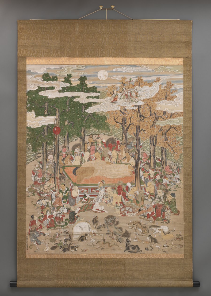 Nirvana (Butsu Nehan-zu) door Japanese School